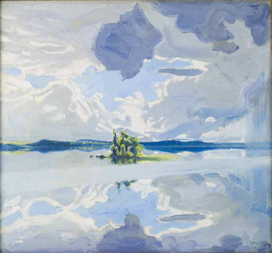 Nuages au-dessus du lac - Akseli Gallen-Kallela