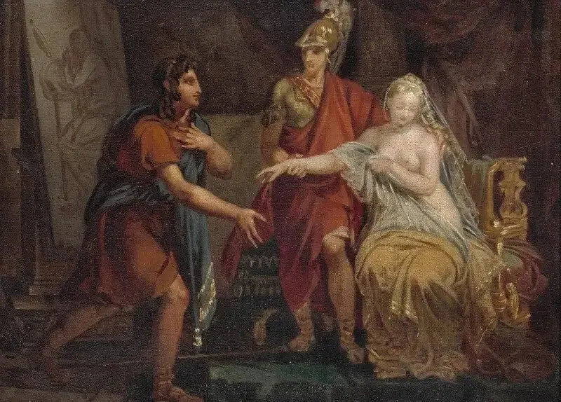 Alexandre cédant Campaspe à Apelle - Charles Meynier image 1 copie peinte à la main à l’huile