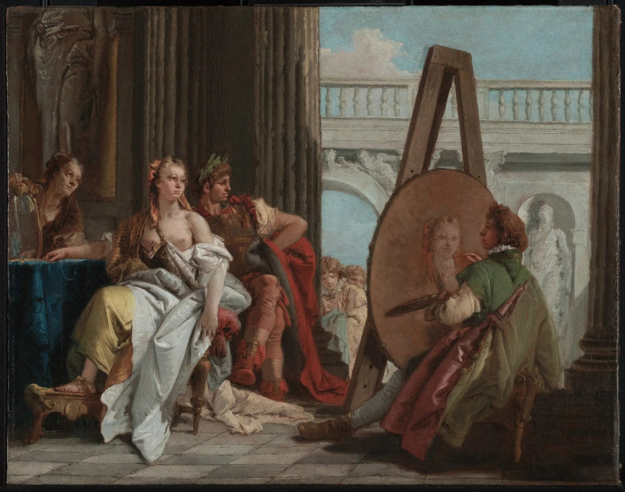 Alexandre ja Campaspe taiteilija Apellen luona - Giovanni Battista Tiepolo