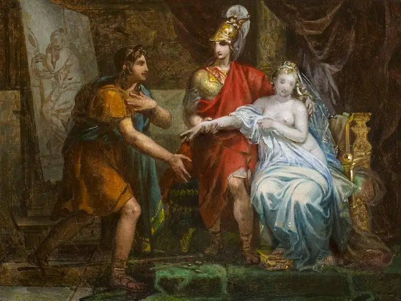 Aleksanteri Suuri luopuu Campaspesta Apellelle - Charles Meynier