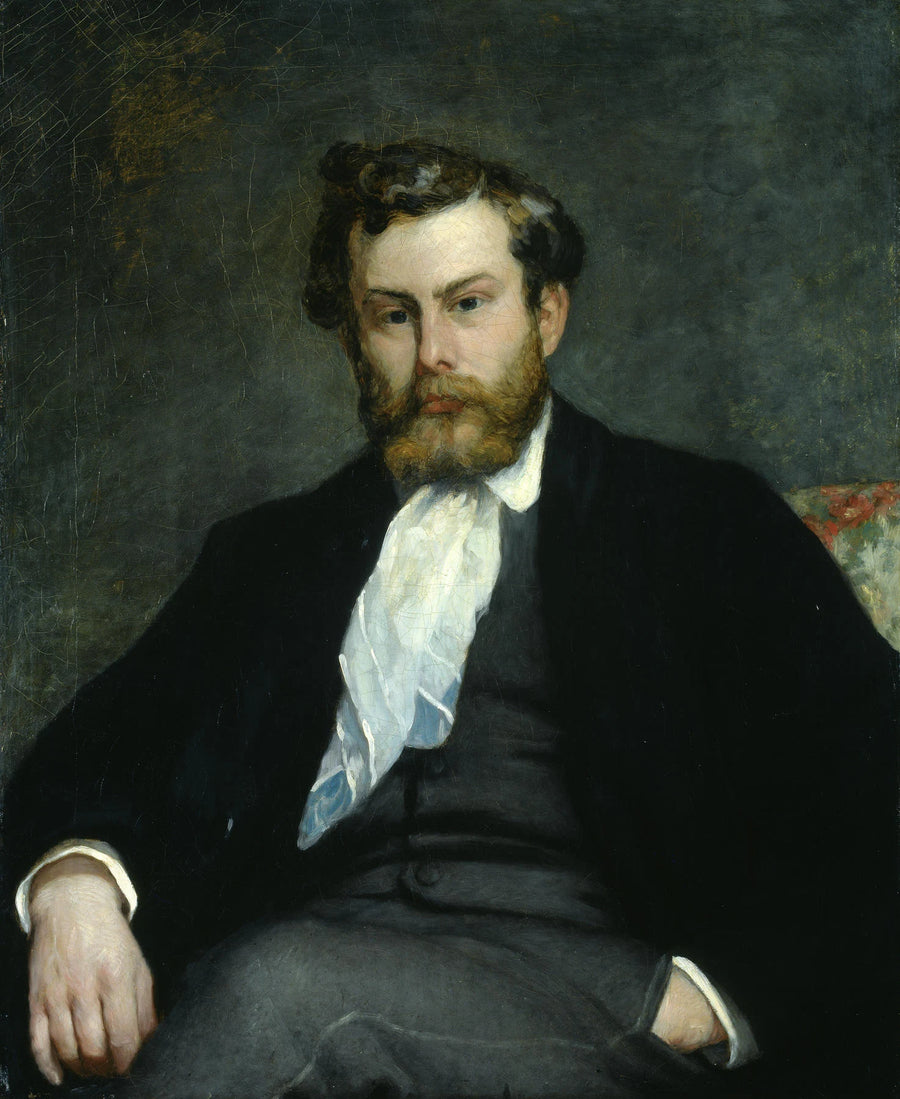 Alfred Sisley assis, portrait peint par Pierre-Auguste Renoir en 1864 – Fondation E.G. Bührle, inventaire 86