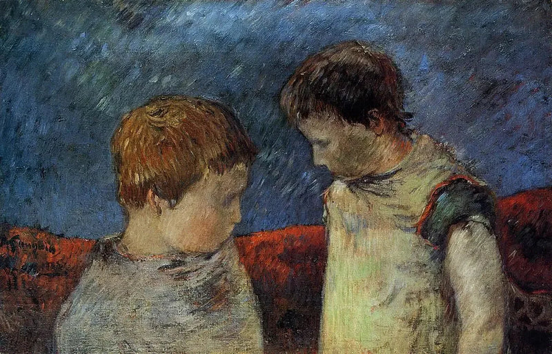 Aline Gauguin ja yksi hänen veljistään - Paul Gauguin