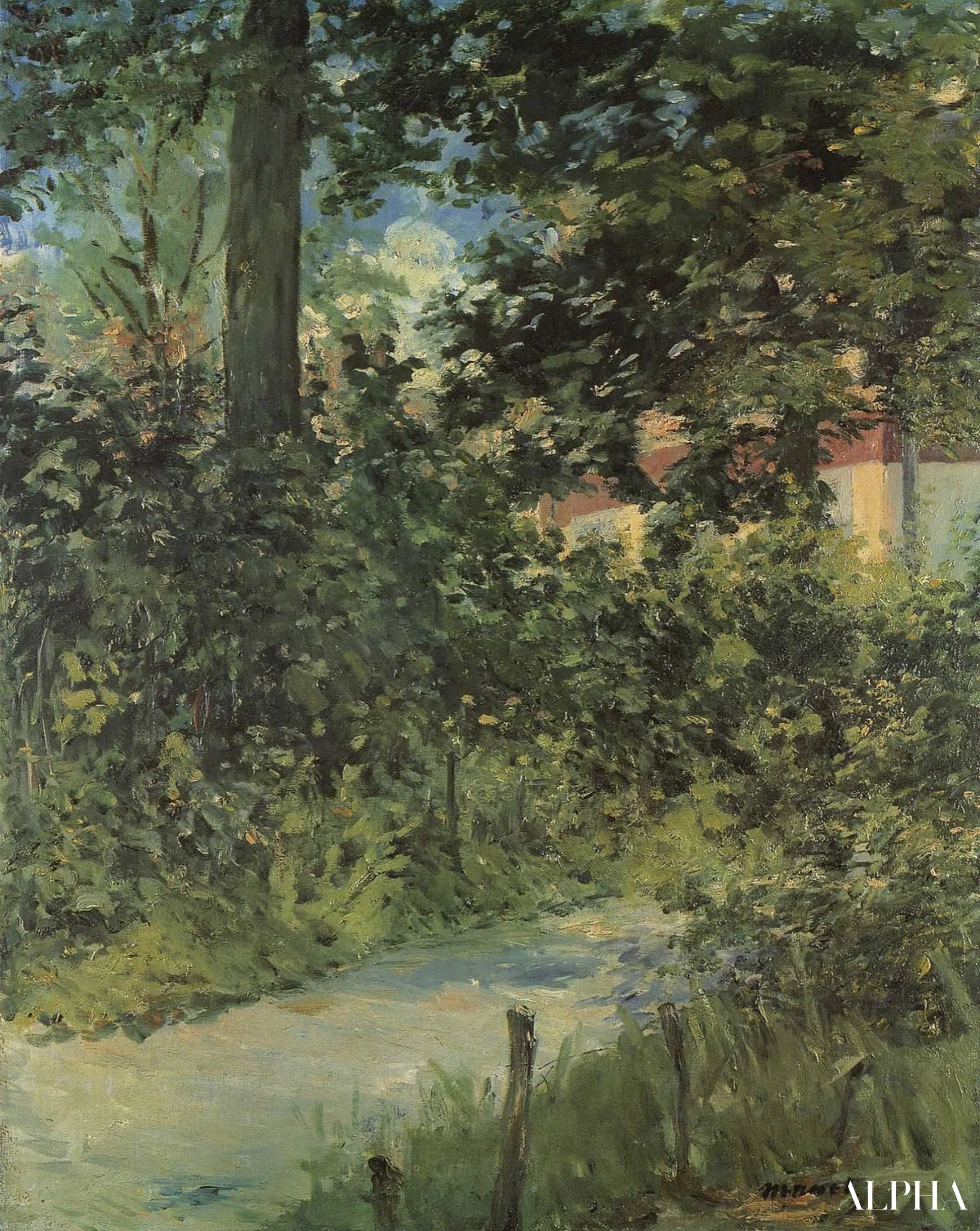 Allé dans le jardin de Rueil - Edouard Manet - Reproductions de tableaux et peintures haut de gamme