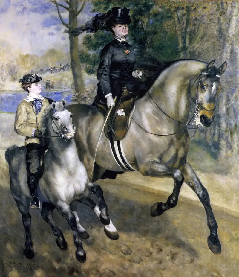 Ratsastuspolku Boulognen metsässä - Pierre-Auguste Renoir