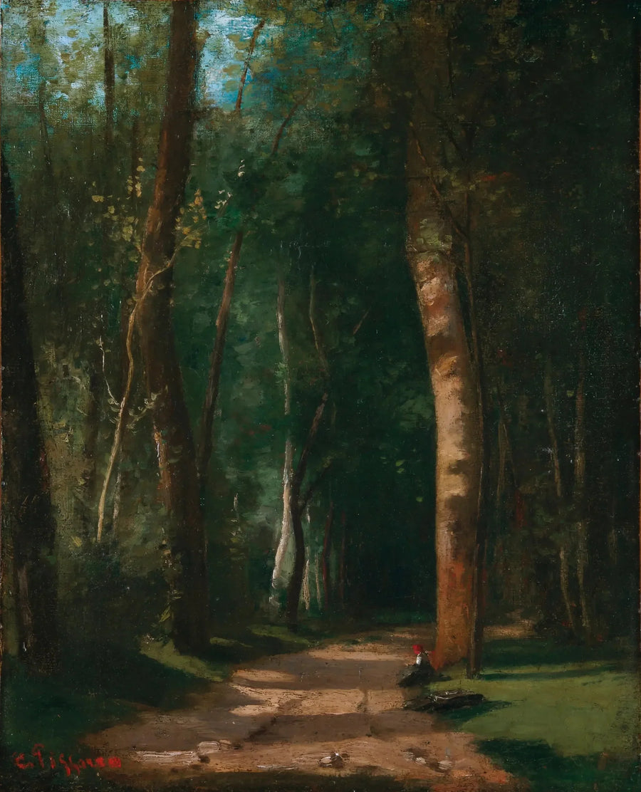 Kävely metsässä - Camille Pissarro