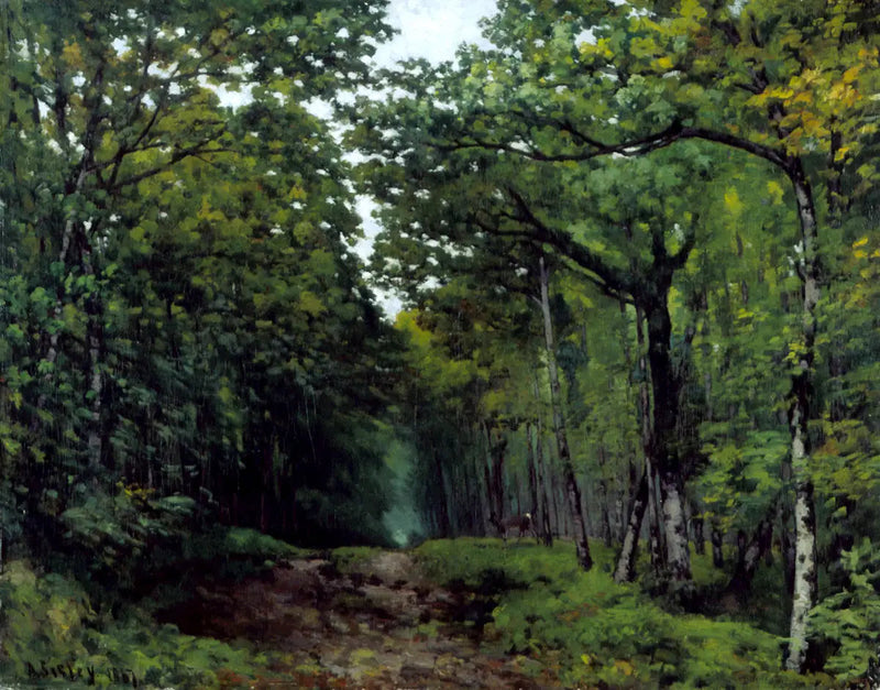 Kastanjapuiden käytävä lähellä La Celle Saint-Cloudia - Alfred Sisley