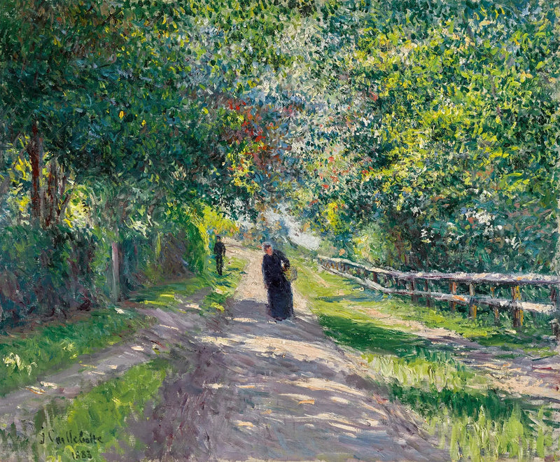 Villa des Fleursin käytävä Trouvillessa - Gustave Caillebotte