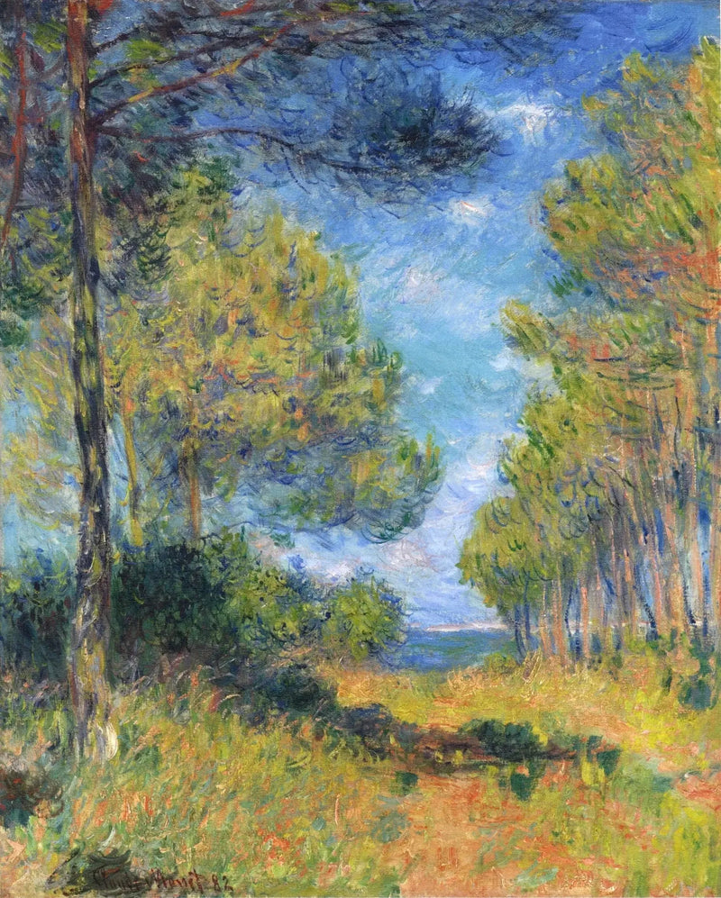 Kuusukuja Varengevillessä - Claude Monet