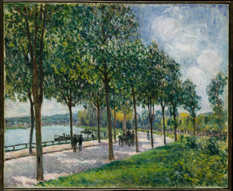 Kastanjapuiden käytävä - Alfred Sisley