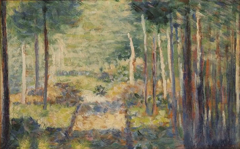 Metsäpolku, Barbizon - Georges Seurat