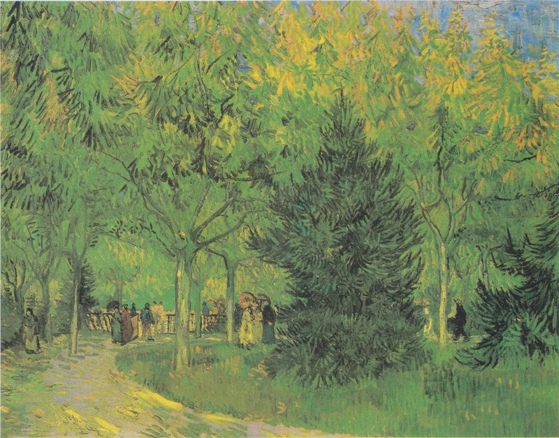 Arlesin kaupunginpuiston käytävä - Vincent van Gogh