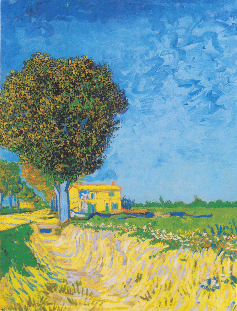 Avenue Arlesissa taloineen - Vincent van Gogh
