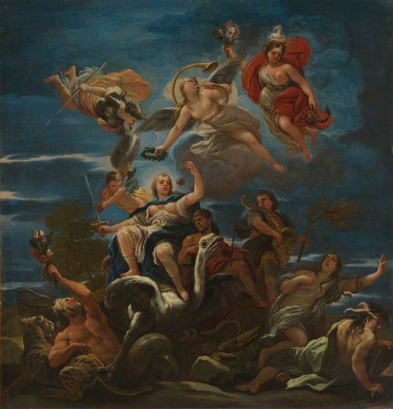 Oikeuden allegoria - Luca Giordano