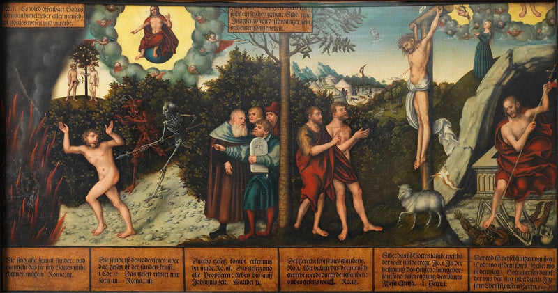 Lain ja armon allegoria - Lucas Cranach vanhempi