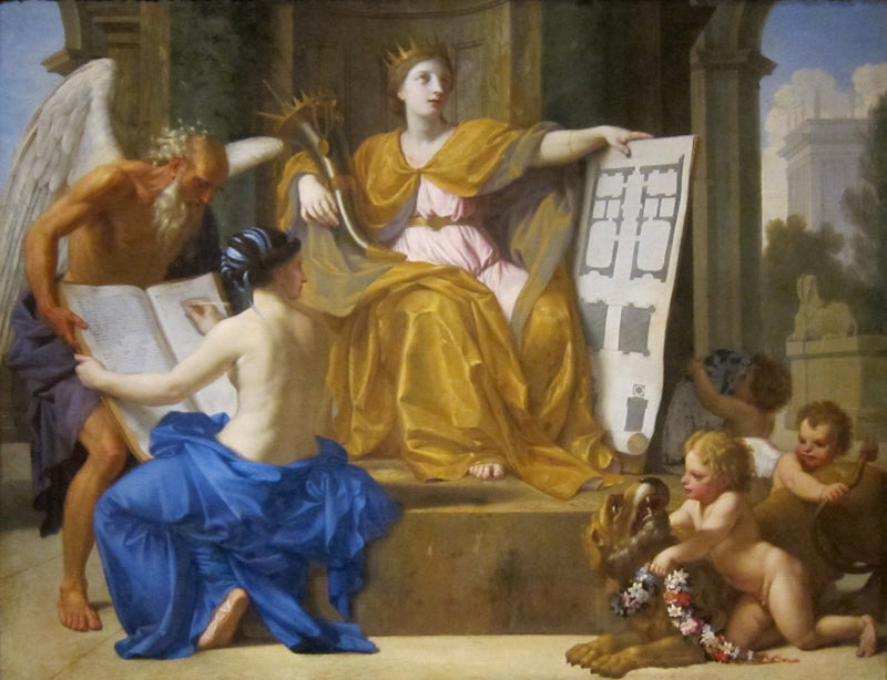 Ylistyksen allegoria - Eustache Le Sueur