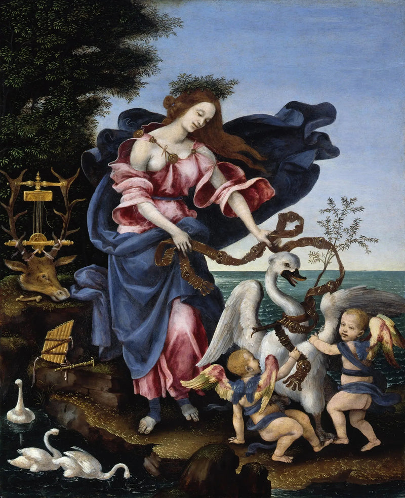 Musiikin allegoria (Erato) - Filippino Lippi