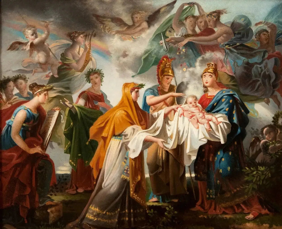 Louis XIV:n syntymän allegoria - Charles Meynier