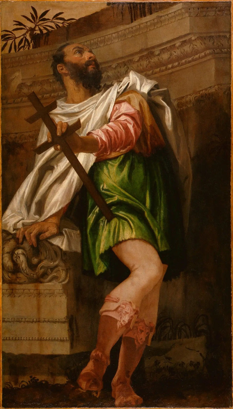 Navigaation allegoria keihään ristiin asettamisen kanssa: Averroes - Paul Véronèse