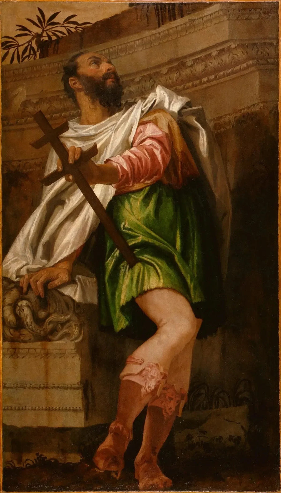 Navigaation allegoria keihään ristiin asettamisen kanssa: Averroes - Paul Véronèse