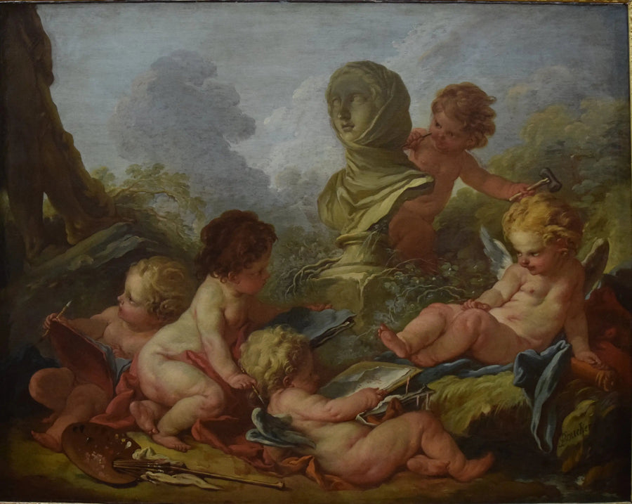 Maalauksen ja veistoksen allegoria - François Boucher