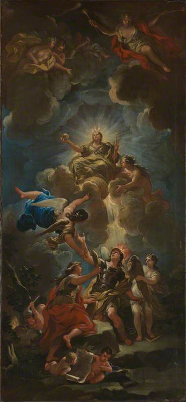 Jumalallisen viisauden allegoria - Luca Giordano