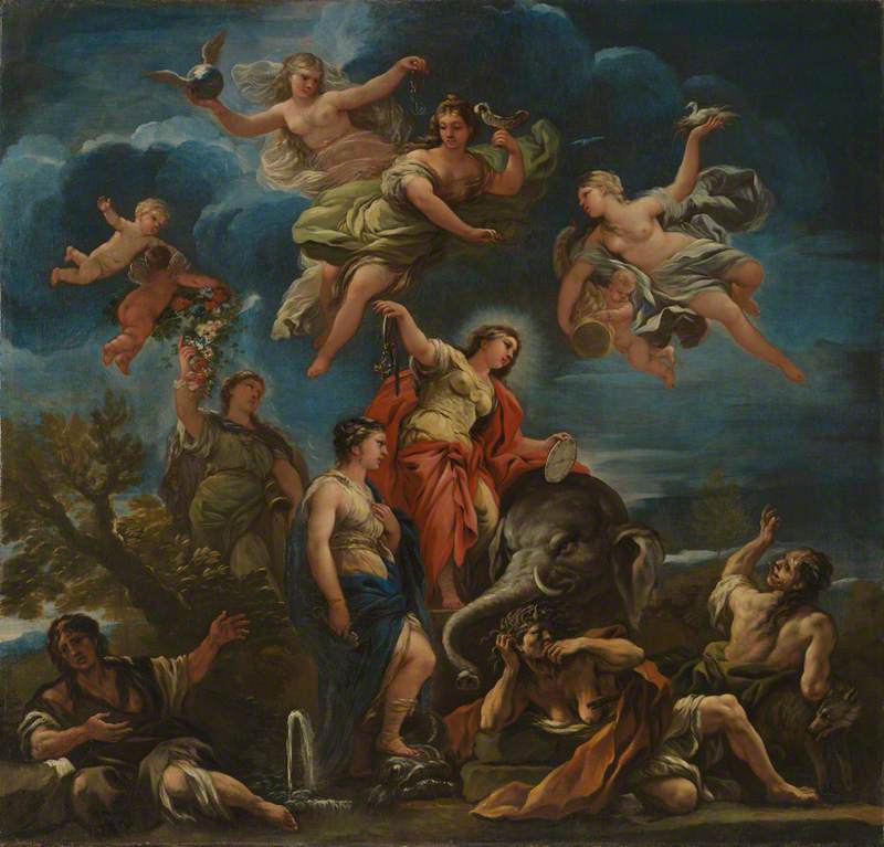 Temperanssin allegoria - Luca Giordano