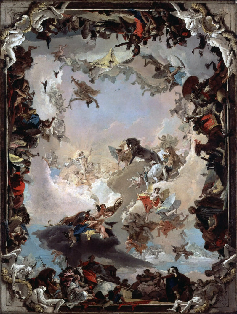 Planeettojen ja mantereiden allegoria - Giovanni Battista Tiepolo