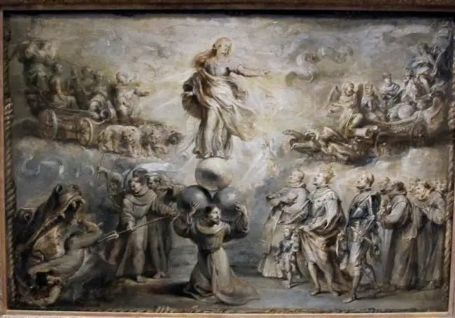 Franciscan allegoria Immaculée Conceptionin kunniaksi - Peter Paul Rubens