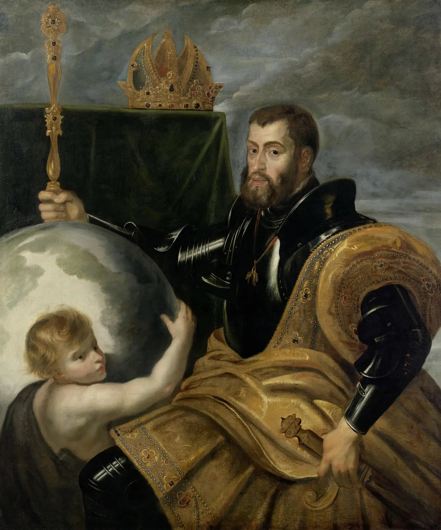 Allegoria keisari Karlista laajana valtioiden hallitsijana - Peter Paul Rubens