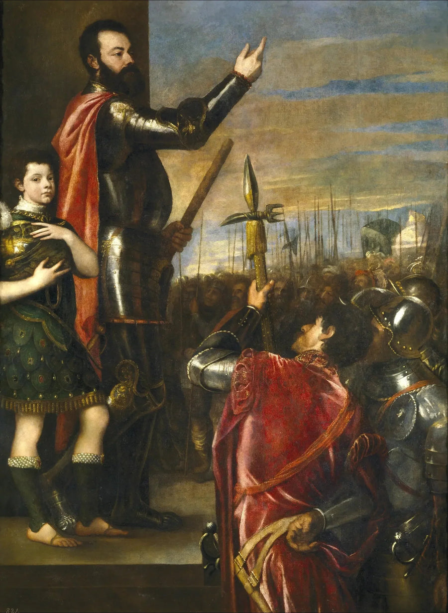 Alphonse d'Avalosin puheenvuoro - Titian