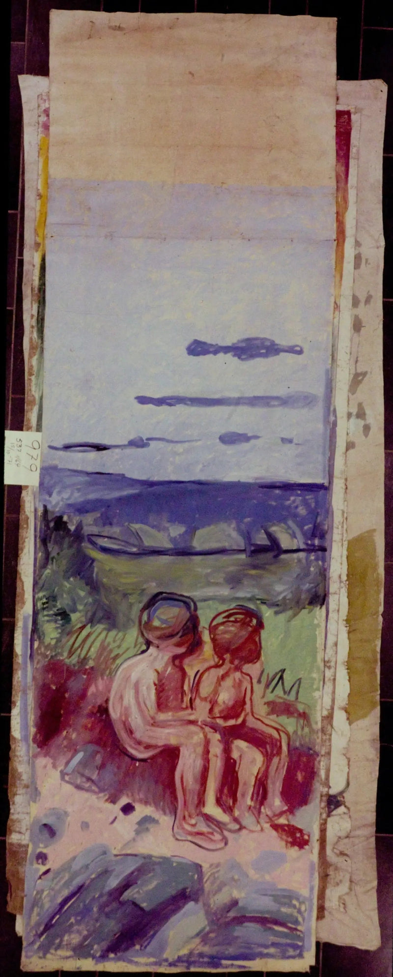 Alma Mater: kaksi lasta istumassa - Edvard Munch