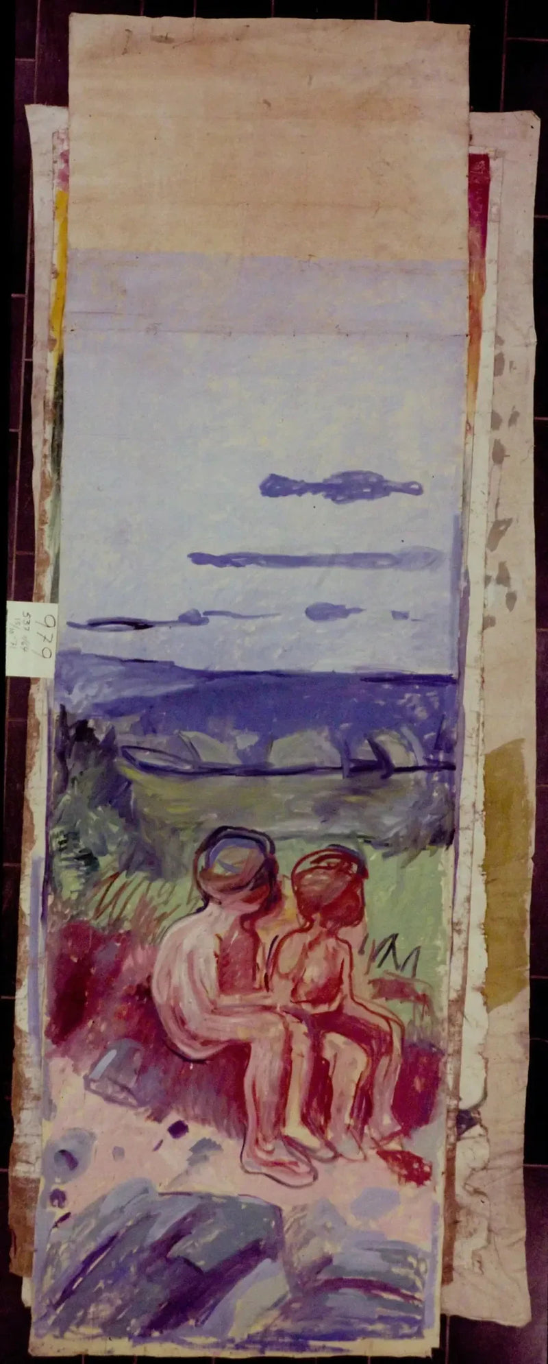 Alma Mater: kaksi lasta istumassa - Edvard Munch