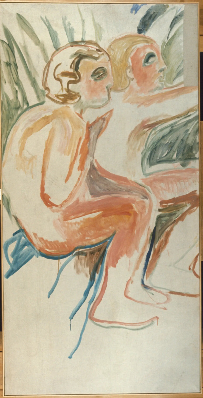 Alma Mater: kaksi lasta istumassa - Edvard Munch