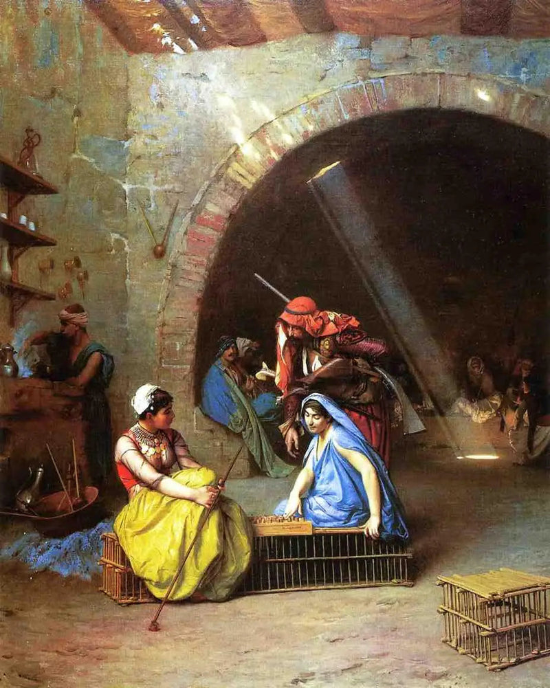 Almées pelaamassa shakkia - Jean-Léon Gérôme