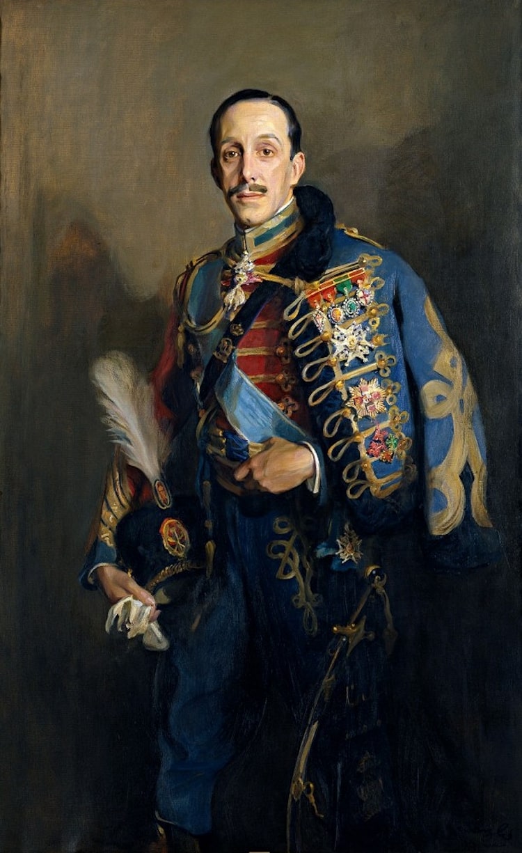 Alphonse XIII husaari-univormussa - Philip de Laszlo
