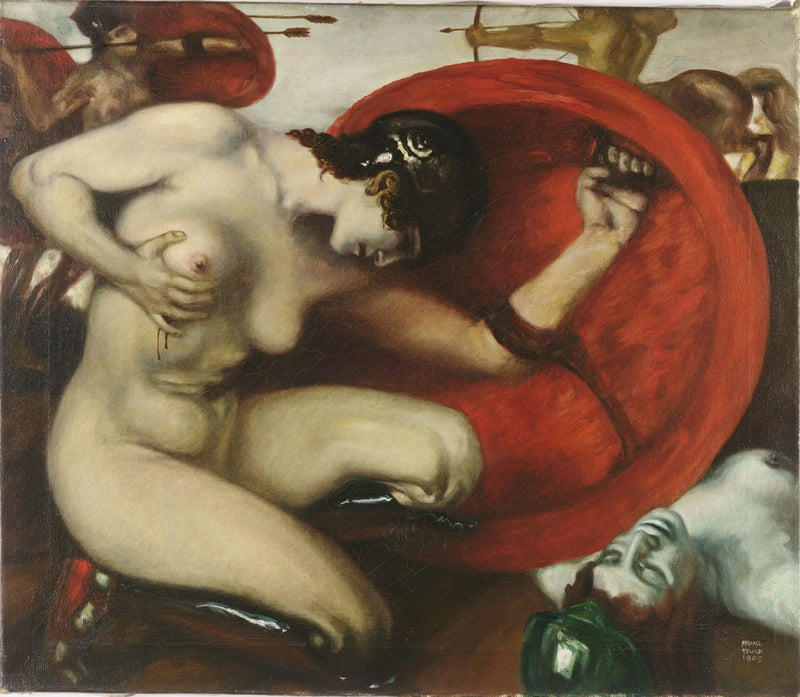 Amazone Blessée - Franz von Stuck