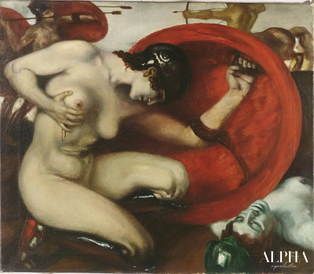 Amazone Blessée - Franz von stuck Reproductions de tableaux à la peinture à l’huile