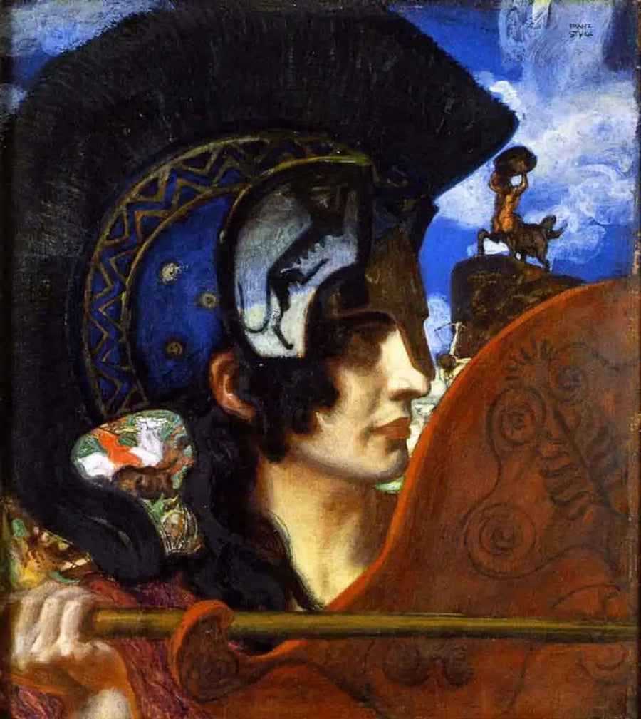 Amazone taistelussa - Franz Von Stuck