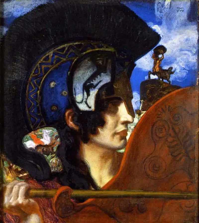 Amazone taistelussa - Franz Von Stuck