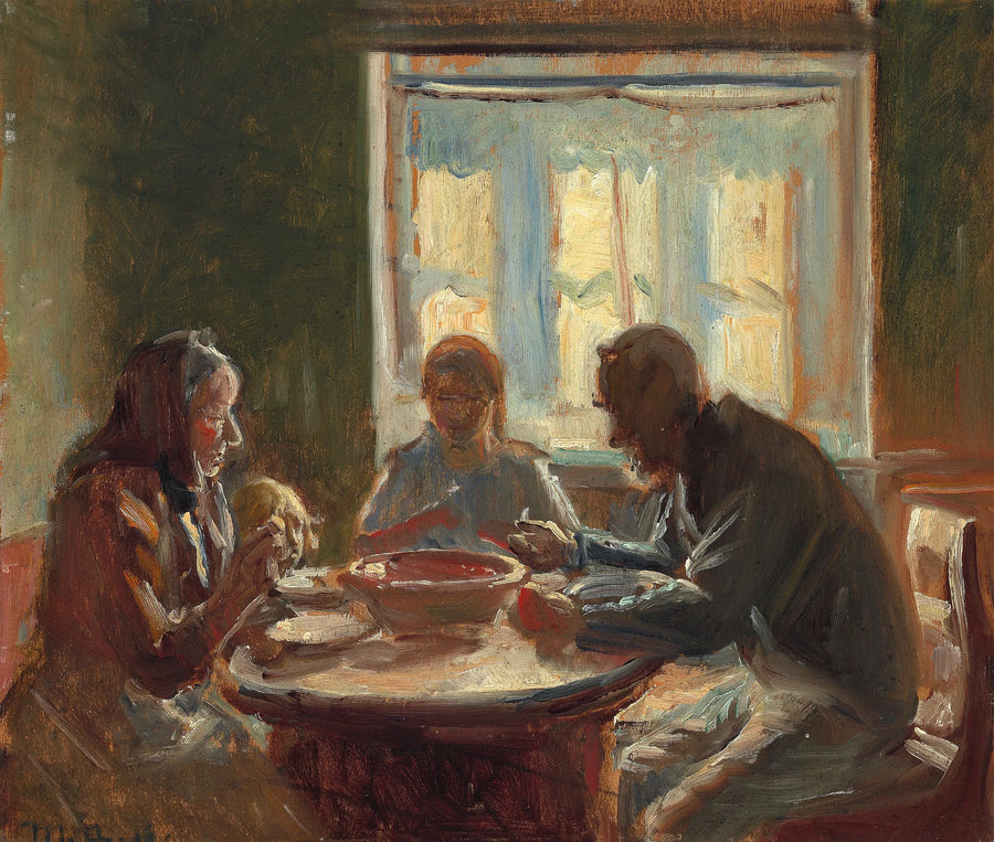 Aamun tunnelmaa. -Michael Peter Ancher