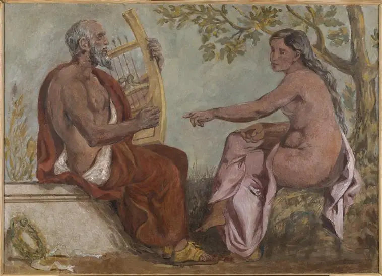 Anacreon ja nuori tyttö - Eugène Delacroix