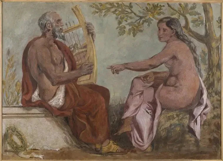 Anacreon ja nuori tyttö - Eugène Delacroix