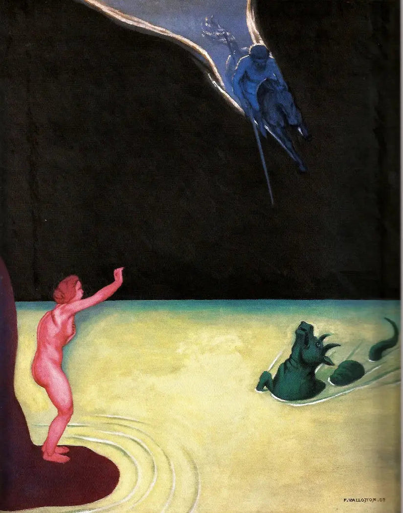 Andromeda seisoo ja Perseus - Félix Vallotton