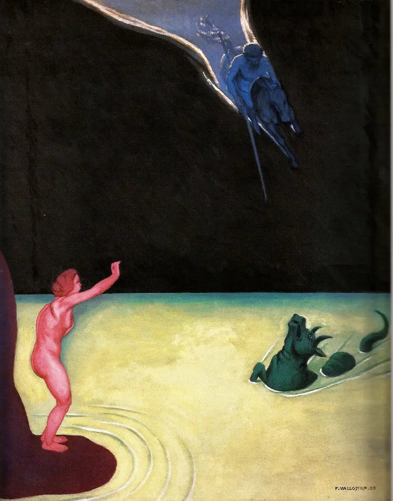 Andromeda seisoo ja Perseus - Félix Vallotton