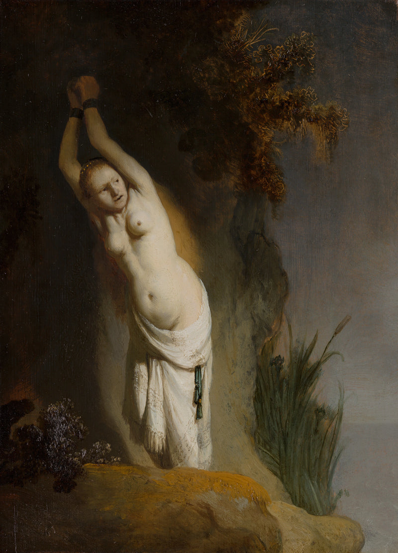 Andromeda kahleissa - Rembrandt