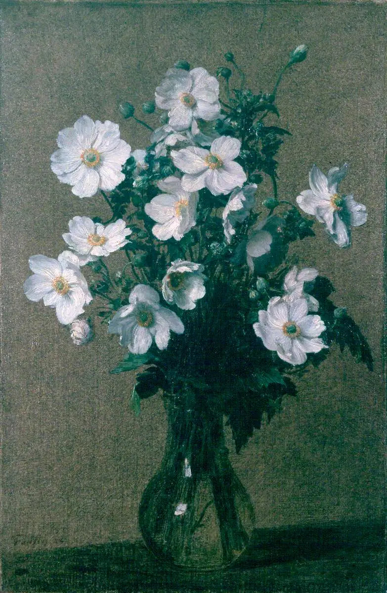 Japanilaiset anemonet - Henri Fantin-Latour