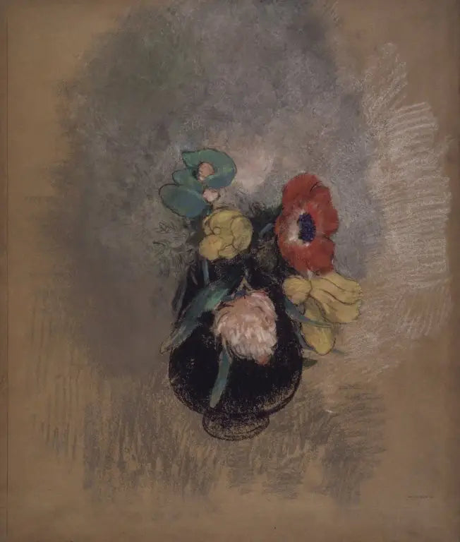 Anemonit ja Tulppaanit - Odilon Redon