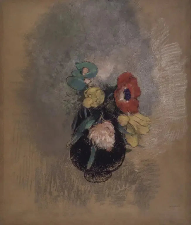 Anemonit ja Tulppaanit - Odilon Redon