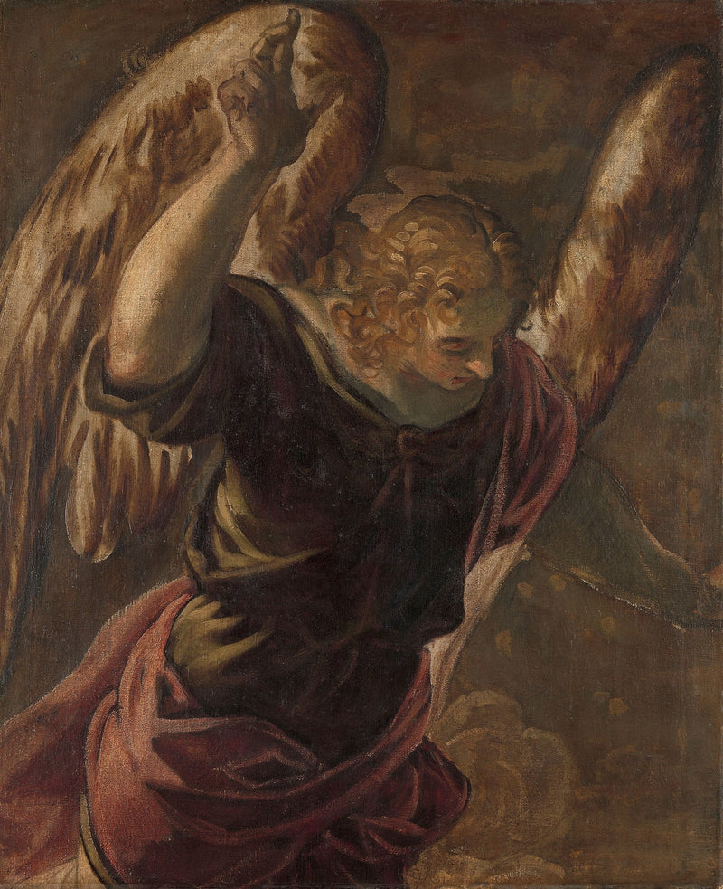 Annonciaationin enkeli - Jacopo Tintoretto