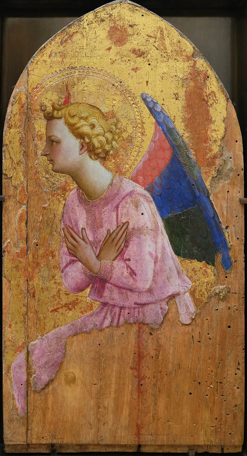 Ange en adoration, tourné vers la gauche - Fra Angelico